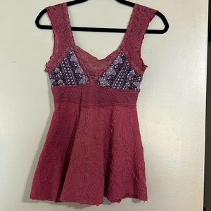 Free People sleeveless lace top